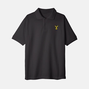 YELLOWSTONE BIG Y EMBROIDERED PIQUE' POLO MeshPanelIntegration FrictionResistant Edges
