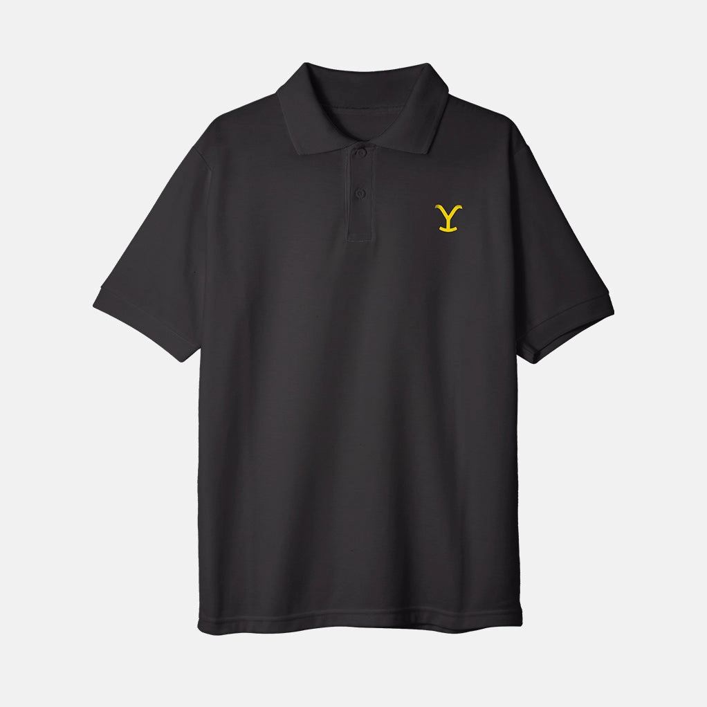 YELLOWSTONE BIG Y EMBROIDERED PIQUE' POLO MeshPanelIntegration FrictionResistant Edges