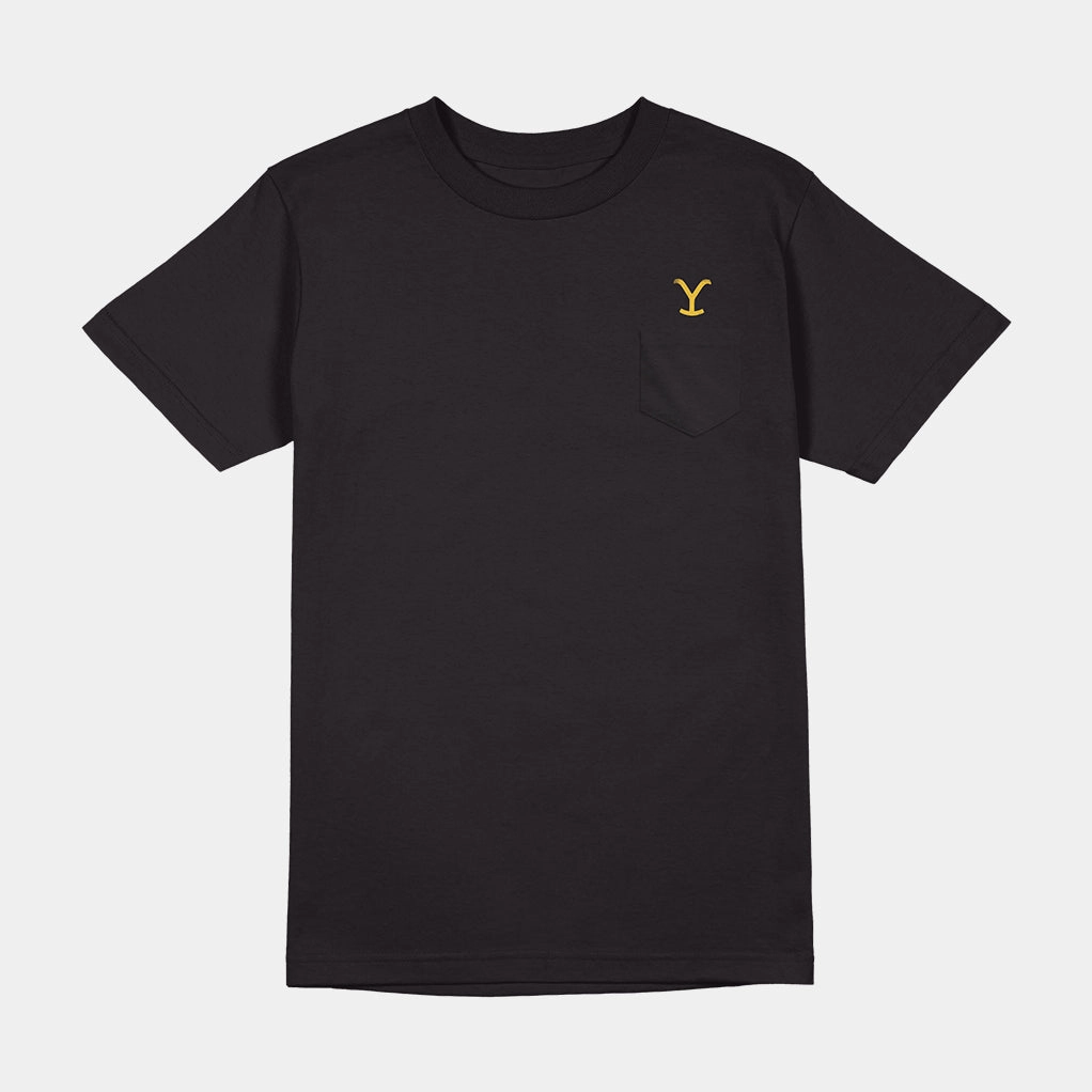 YELLOWSTONE BIG Y EMBROIDERED POCKET SHIRT EcoFriendly Dye Process Sustainable Production Certified