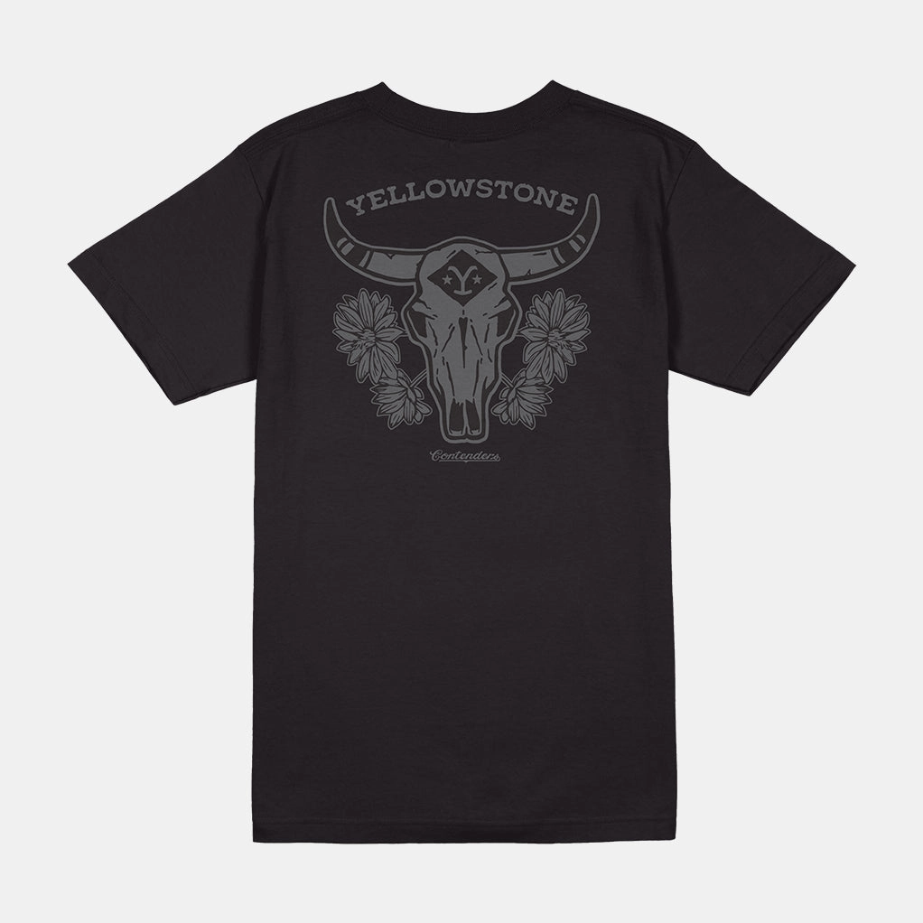 Warm Layer QuickDry Performance YELLOWSTONE BULL SKULL VINTAGE SHIRT