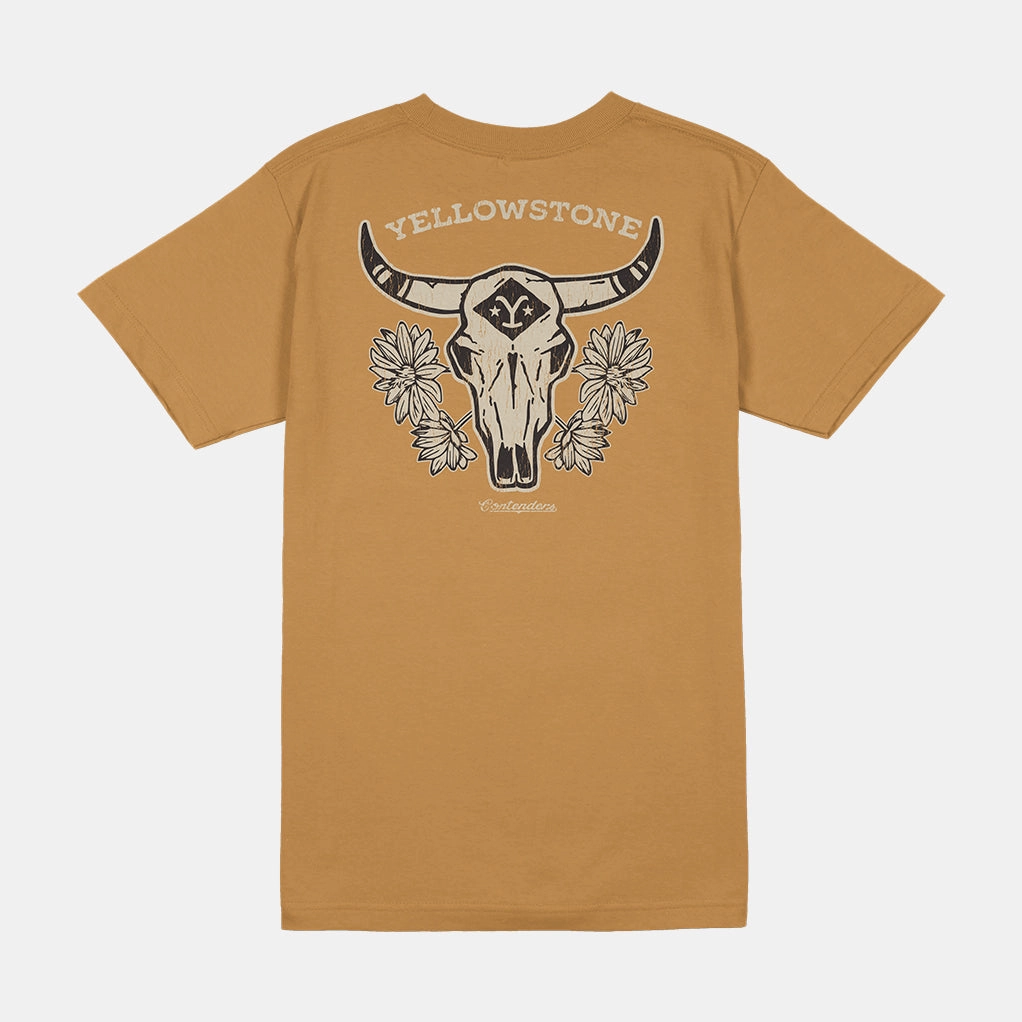 Reverseble Design AbrasionResistant Surface YELLOWSTONE BULL SKULL VINTAGE SHIRT