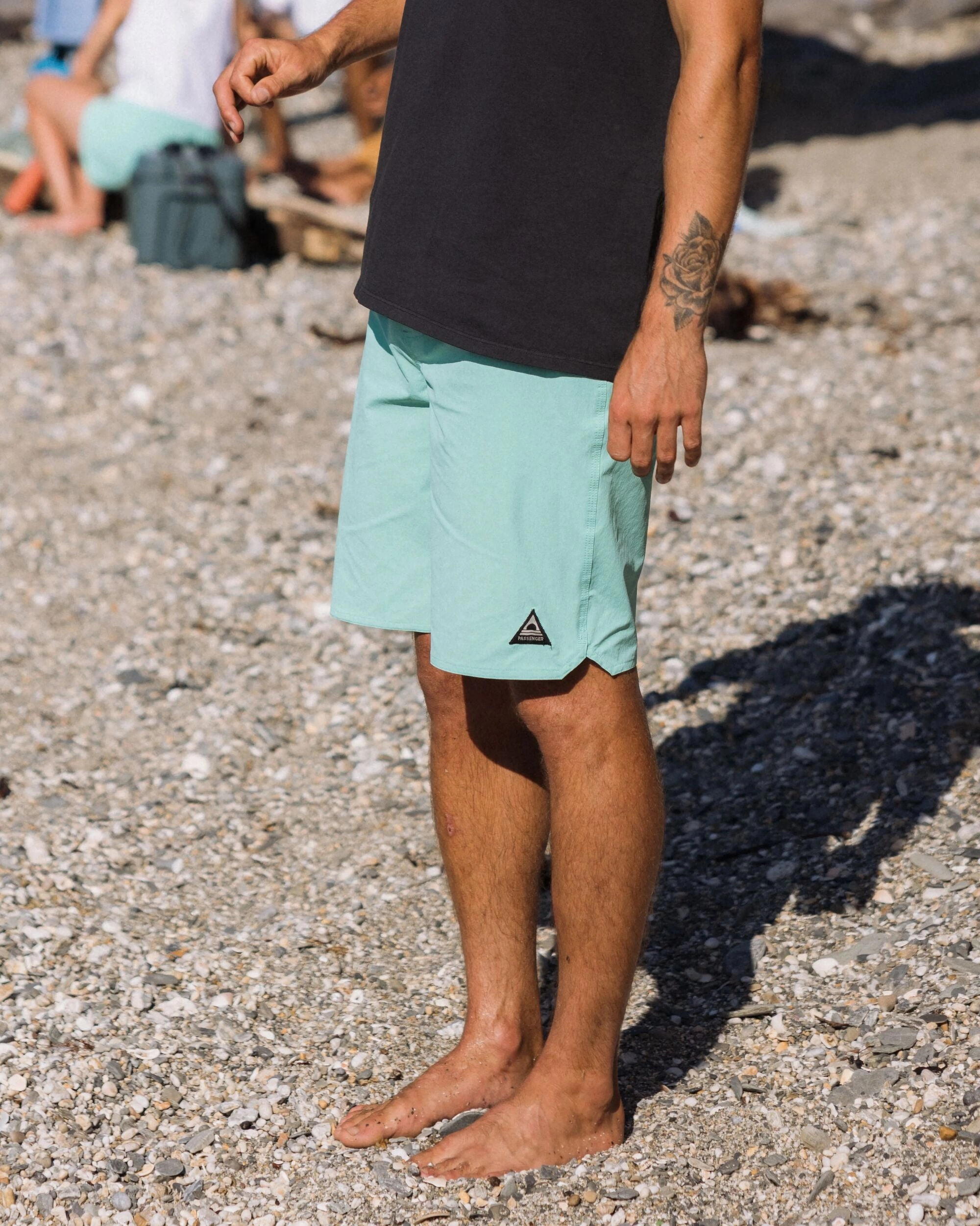 Flatlock Seams Anti-bacterial Cruiser NetPlus? Recycled 21" Boardshort - Aqua