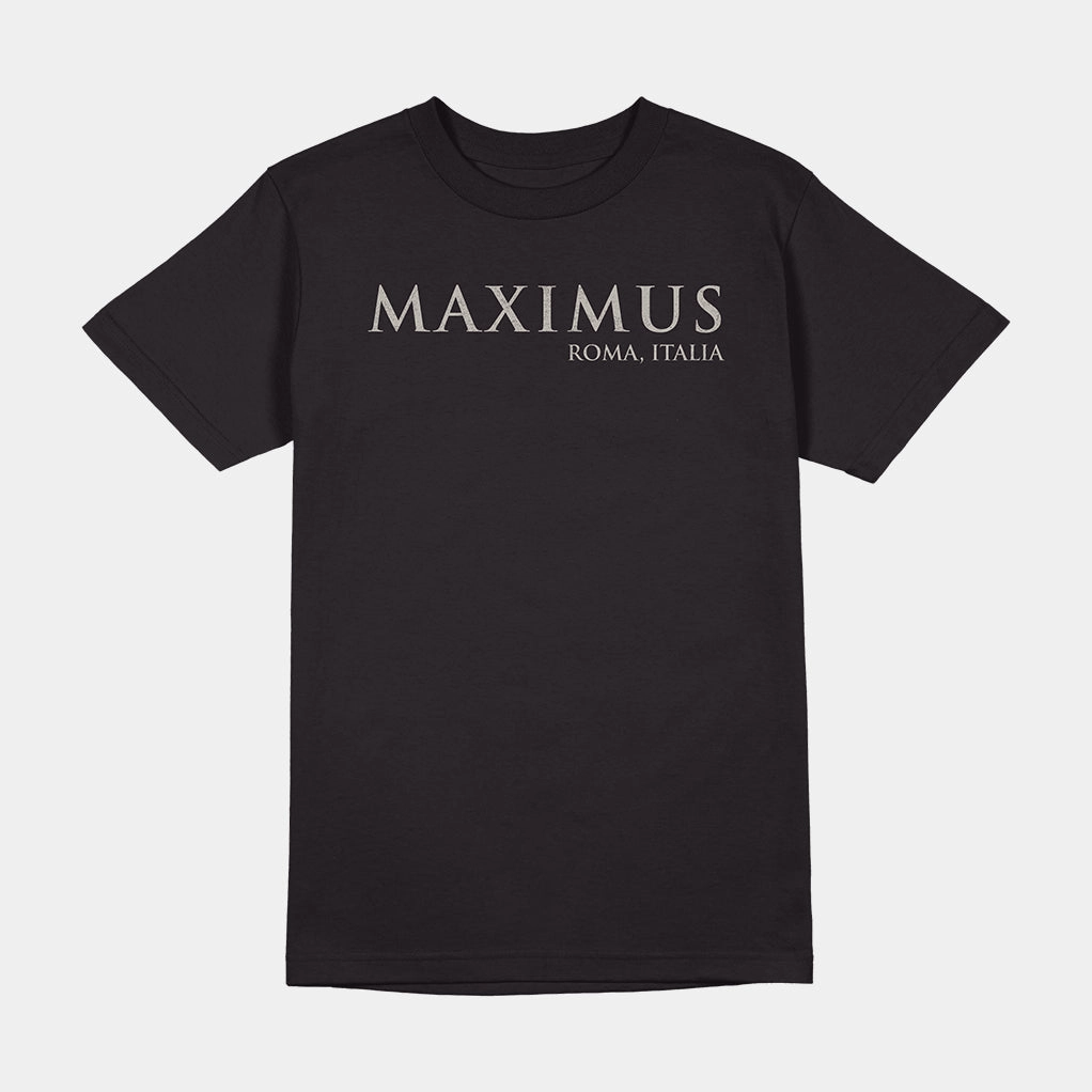 GLADIATOR MAXIMUS ROMA SHIRT Reinforced Shoulder Panels Drop Shoulder Cut