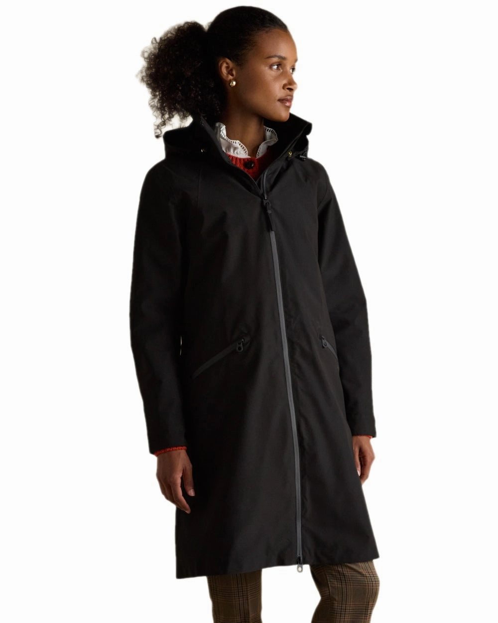 Thermoregulating Lining Stay Dry Interior Joules Womens Rainaway Waterproof Longline Raincoat
