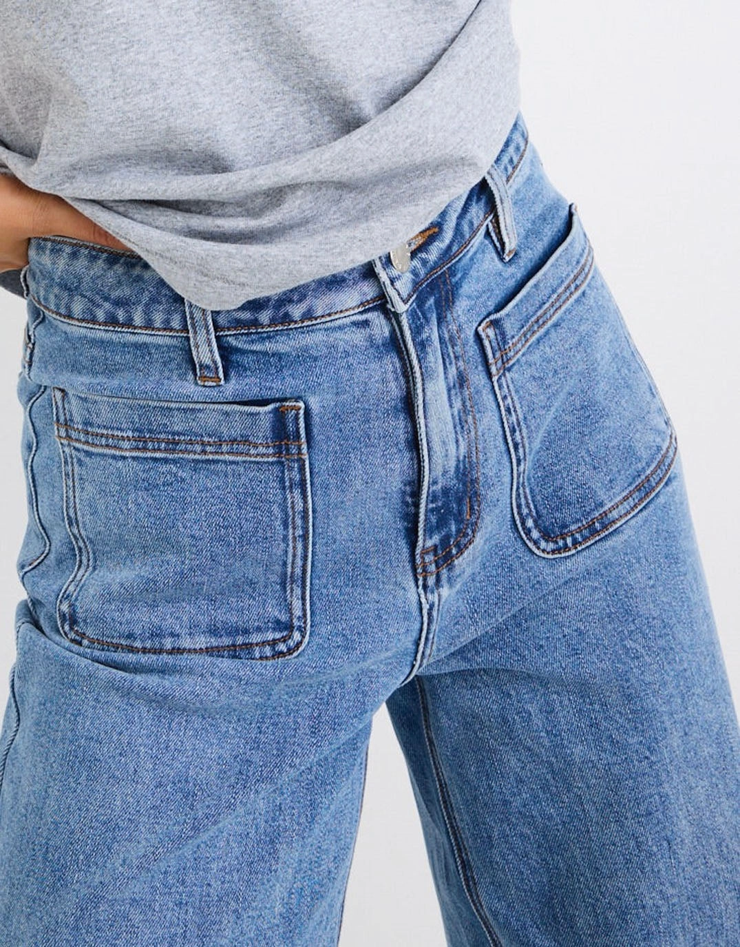 Shopping Day Slim Basic Necessity Zoey High Rise Stretch Denim Jean - Signature Blue