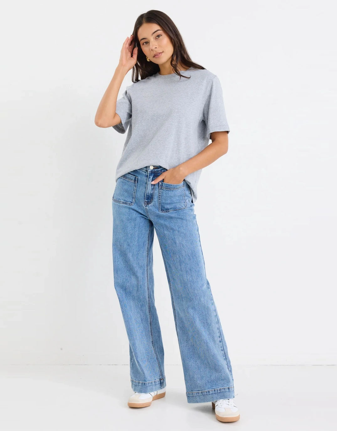 Timeless Outfit Zoey High Rise Stretch Denim Jean - Signature Blue
