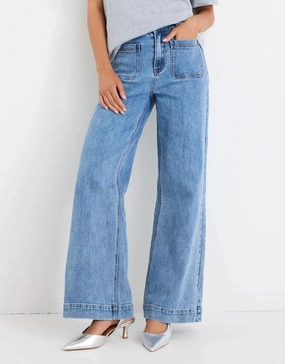 Zoey High Rise Stretch Denim Jean - Signature Blue Casual Movement All Around Fit